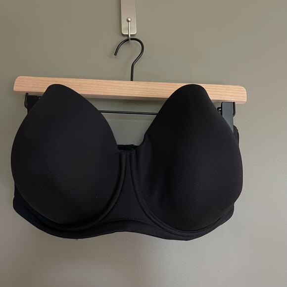 WACOAL Red Carpet Strapless Underwire Bra Black Size 40G Seamless Smoothing - Picture 6 of 11